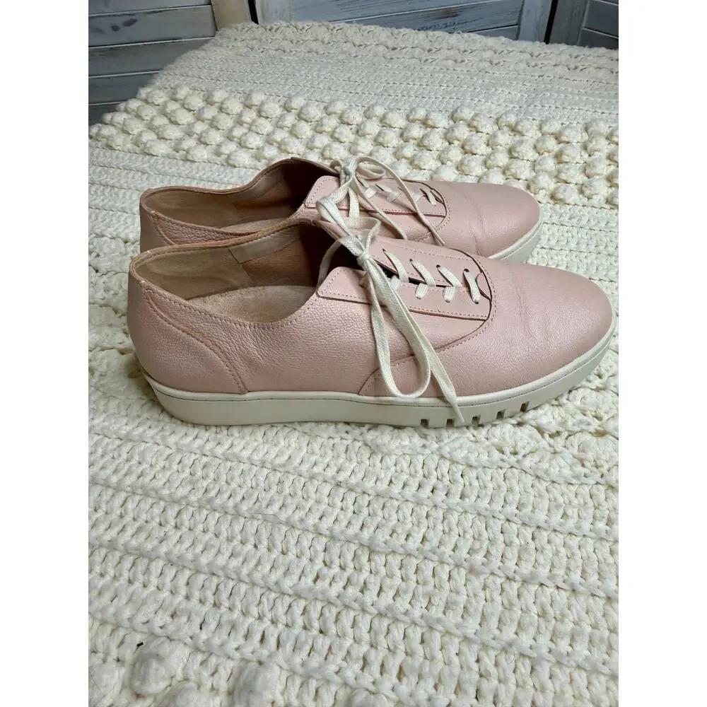 VIONIC Women's 9.5 Callie Lace Up Sneaker Comfort Walking Shoes Cameo Rose Pink